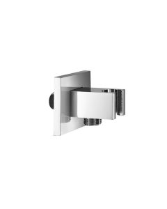 Blu Bathwork TC803 Pure.2 2-3/4" D X 1/4" W X 2 1/2" H, Wall Union with Hand Shower Stand in Polished chrome