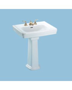 Toto LPT530.4N#11 Pedestal Lavatory Faucet Holes on 4 Inch Centers-in Colonial White