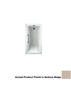 Toto ABY782Q#12N3 Clayton 60" Acrylic Soaking Bathtub for Drop In Installations with Right Drain and Three Tiling Flanges in Sedona Beige