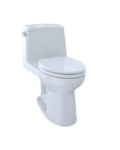 Toto MS854114EG#01 Eco UltraMax® One-Piece Elongated 1.28 GPF Toilet with CEFIONTECT in Cotton White
