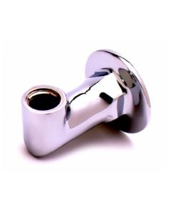 T&S Brass B-0432 Wall Mounted Vertical Brass Rigid Base Assembly with 3/8" NPT Female Inlet & Outlet and Two Flange