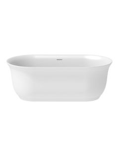 Davinci TU-6032-FTN-BI-HP-S-MW DaVinci Tuscan 60" x 32" Freestanding Bathtub, Matte White Finish