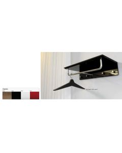 Frost Design U3003 Wardrobe Wall / Coat Rack in Walnut / Brushed
