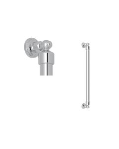 Rohl U.6907APC Georgian Era Perrin and Rowe 21-3/4" Wall Mounted Decorative Grab Bar in Polished Chrome