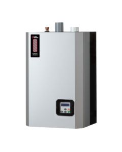 Utica SSC107503540210 UBSSC-075 Taco 75MBH 95% AFUE Natural Gas Wall Hung Stainless Steel Modulating Condensing Boiler, Built in Primary Secondary Piping w/ Taco 007e Pump