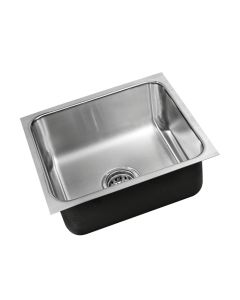 Just USX-1618-A Stylist 16" W X 18" L Single Bowl Undermount 18 Gauge, Deep in Stainless Steel