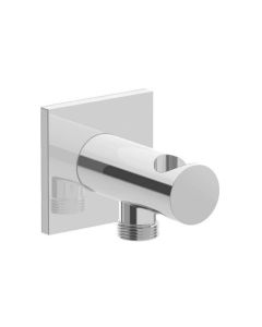 Duravit UV0630026U00 3-1/5" Length Square Wall Outlet with Holder in Chrome