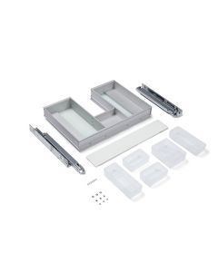 Robern VADRAWER24P Slim Drawer Insert, 22-3/16" W X 3-3/4" H X 15-3/8" D, Plumbing Drawer, Use in 24" Drawer