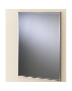Valsan 53206CR Valdemar Dos Santos Rectangular Framed Mirror With Bevel in Chrome