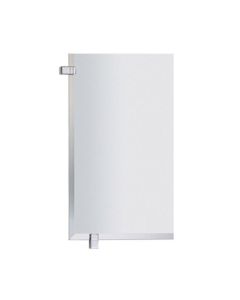 Valsan 664011ES Cubis Rectangular Mirror With Fixing Caps in Satin Nickel