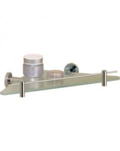 Valsan 67538CR Porto Corner Glass Shelf in Chrome