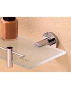 Valsan 67565NI Porto 19 11/16 Inch Glass Shelf in Polished Nickel