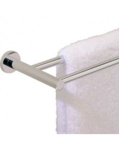 Valsan 67576CR Porto 23 5/8 Inch Double Towel Rail Bar in Chrome