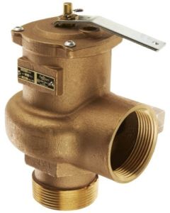 Conbraco 1041708 Bronze Pressure Relief Valve, Hot Water, 43 PSI, 3/4" NPT Male x Female