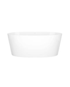 Victoria and Albert IOS-N-SW Free Standing Tub 59.5" L X 31.5" W X 23.5" H in White with SPE-CAP-PC Polished Chrome Drain
