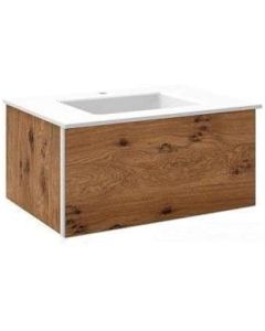 Robern VF30PDCLPWM53 30 InchesW 14 InchesH Vanity with Plumbing Drawer Night Light in Oak Knot Glass