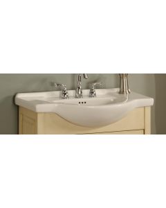 Empire C30-8-B Capri 30" Ceramic Sink 8" Widespread in Biscuit