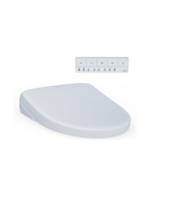 Toto SW4726AT40#01 Elongated Washlet® S7 Electronic Bidet Toilet Seat with EWATER+ Wand Cleaning in Cotton White