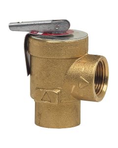 Watts 0353030, 354A-030, 0.75" Iron Hot Water Heating System Pressure Relief Valve, 30 psi