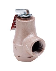 Watts F358553, 374A-BRZ-030, 0.75" Iron Boiler Pressure Relief Valve, 30 psi