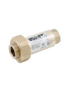Watts 0072203, LF7RU2-2, 0.5" X 0.5" x 0.5" Lead Free Residential Dual Check Valve Backflow Preventer with Union Female NPT Inlet x Female NPT Outlet
