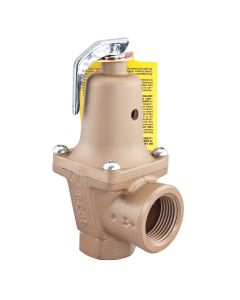 Watts 0382589, 740-040, 1" Iron Boiler Pressure Relief Valve, 40 psi, Expanded Outlets