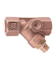 Watts 0379116, LF777SI, 2" Bronze Wye Pattern Strainer, Thread, 20 Mesh Screen, Tapped Retainer Cap, Closure Plug