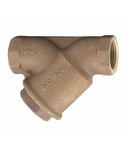 Watts 0124007, LF777S-20, 2.5" Lead Free Wye Pattern Strainer, Thread, 20 Mesh Screen Liner, Tapped Retainer Cap