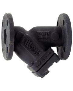 Watts 0825200, 77F-DI-125, 2" Cast Iron Wye Pattern Strainer, Flange, Tapped Retainer Cap, Closure Plug
