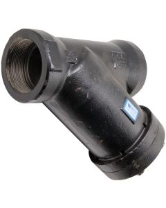 Watts 0220085, 77S1, 3" Cast Iron Wye Pattern Strainer, Thread, 20 Mesh Screen, Tapped Retainer Cap
