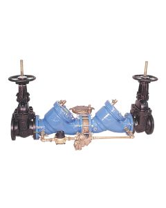 Watts 0387461, 909RPDA-OSY-CFM, 4" Cast Iron Reduced Pressure Detector Assembly Backflow Preventer, OSY Shutoff, Cubic Feet Meter