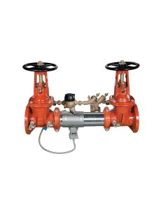 Watts 0111624, 957-RPDA-OSY-CFM, 8" SS Reduced Pressure Detector Assembly Backflow Preventer, OSY Shutoff Valves, Cubic Feet Meter