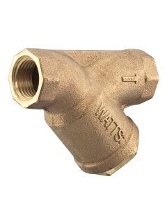 Watts 0123081, LF777SM1-20, 0.5" Lead Free Wye Pattern Strainer, Thread, 20 Mesh Screen, Tapped Retainer Cap
