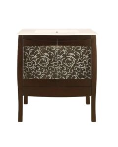Dickson WC2421-D-C Caelum 24" L X 21-1/2" W X 33" H Vanity with Drawer in Dark Chocolate