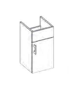 Empire WD18-GGP Daytona 30.25" H X 16.5" W X 16" D Doll House 18 Wall Hung Vanity in Greyline Gloss