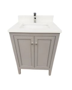Dickson WH2418-D-HG Hydrus 24" L X 18-1/2" W X 34" H with Drawer in Grey