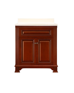 30" Vanity Base with 2 Drawer Lyra 30" L X 21-1/2" W X 33" H in Cherry by Dickson WL3021 (Vanity Top Sold Separately)
