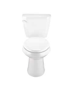 Gerber GWS21512 Viper 1.28 GPF, 29-1/8" H X 17-1/2" W 12" Rough-In 1.28 GPF Two-Piece Elongated Toilet in White (Toilet Seat Sold Separately)