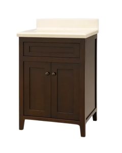 Dickson WU2421 Ursa 24" L X 21-1/2" W X 33" H Vanity in Dark Brown