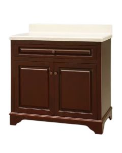 Dickson WV2421 Vela 24" L X 21-1/2" W X 33" H Plywood Vanity Base in Dark Cherry