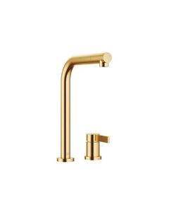 Dornbracht 32800790-280010 Elio 1.5 GPM Deck Mounted Two Hole Kitchen Faucet with Individual Flanges in Brushed Durabrass