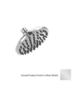 Lefroy Brooks Y1-4701-NK 6" Diameter Round Wall Mounted Shower Head in Silver Nickel