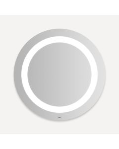 Robern YM0030CIFPD4 Vitality 30" Diameter X 1-3/4" D Circle Lighted Mirror with Inset Light Pattern, Cool White (4000K) Temperature, Dimmable and Defogger