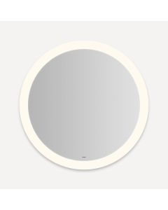Robern YM0030CPFPD3 Vitality Lighted Mirror, 30 Circle, Perimeter Light Pattern, 3000K Temperature (Warm Light), Dimmable, Defogger