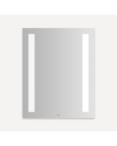 Robern YM2430RCFPD4 Vitality Lighted Mirror, 24" W X 30" H X 1-3/4" D, Rectangle, Column Light Pattern, 4000K Temperature (Cool Light), Dimmable, Defogger