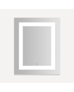 Robern YM2430RIFPD4 Vitality Lighted Mirror, 24" W X 30" H X 1-3/4" D, Rectangle, Inset Light Pattern, 4000K Temperature (Cool Light), Dimmable, Defogger