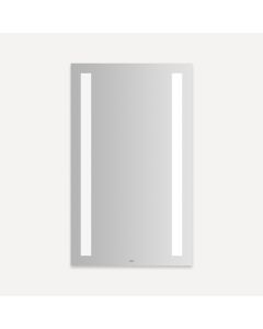 Robern YM2440RCFPD4 Vitality Lighted Mirror, 24" W X 40" H X 1-3/4" D, Rectangle, Column Light Pattern, 4000K Temperature (Cool Light), Dimmable, Defogger