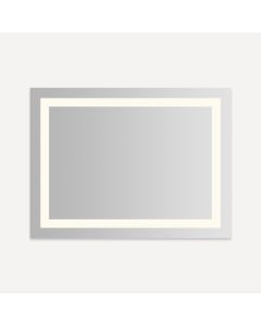 Robern YM4836RIFPD3P Vitality Lighted Mirror, 48" W X 36" H X 1-3/4" D, Rectangle, Inset Light Pattern, 3000K Temperature (Warm Light), Dimmable, Defogger, Flippable