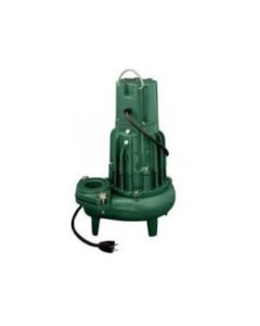 Zoeller 161-0012 High Head Flow-Mate 160 Single Seal Submersible Effluent Pump, 100 gpm Max Flow, Non-Automatic, 56' Max Head, 200 VAC, 3 ph