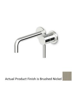 Zucchetti ZP6317.190EC3 Pan 1.2 GPM Two Hole Widespread Bathroom Sink Faucet Trim with Aerator in Brushed Nickel (Rough In Sold Separately)